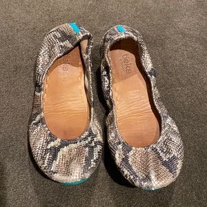 Tieks Snakeskin Foldable Ballet Flats 10
